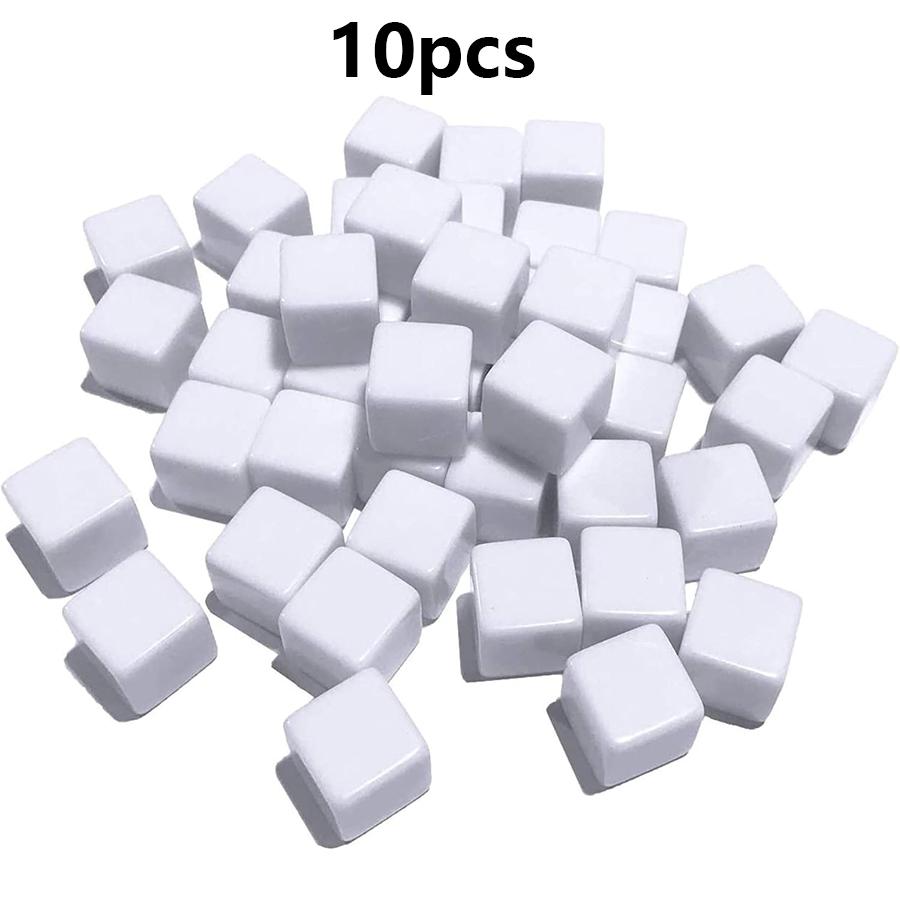 10pcs 16mm Blank White Dice DIY Dice for Writing Gaming Crafts Perfect for Education Board Games Creative Projects JXB
10pcs 16mm Blank White Dice DIY Dice for Writing Gaming Crafts Perfect for Education Board Games Creative Projects JXB
