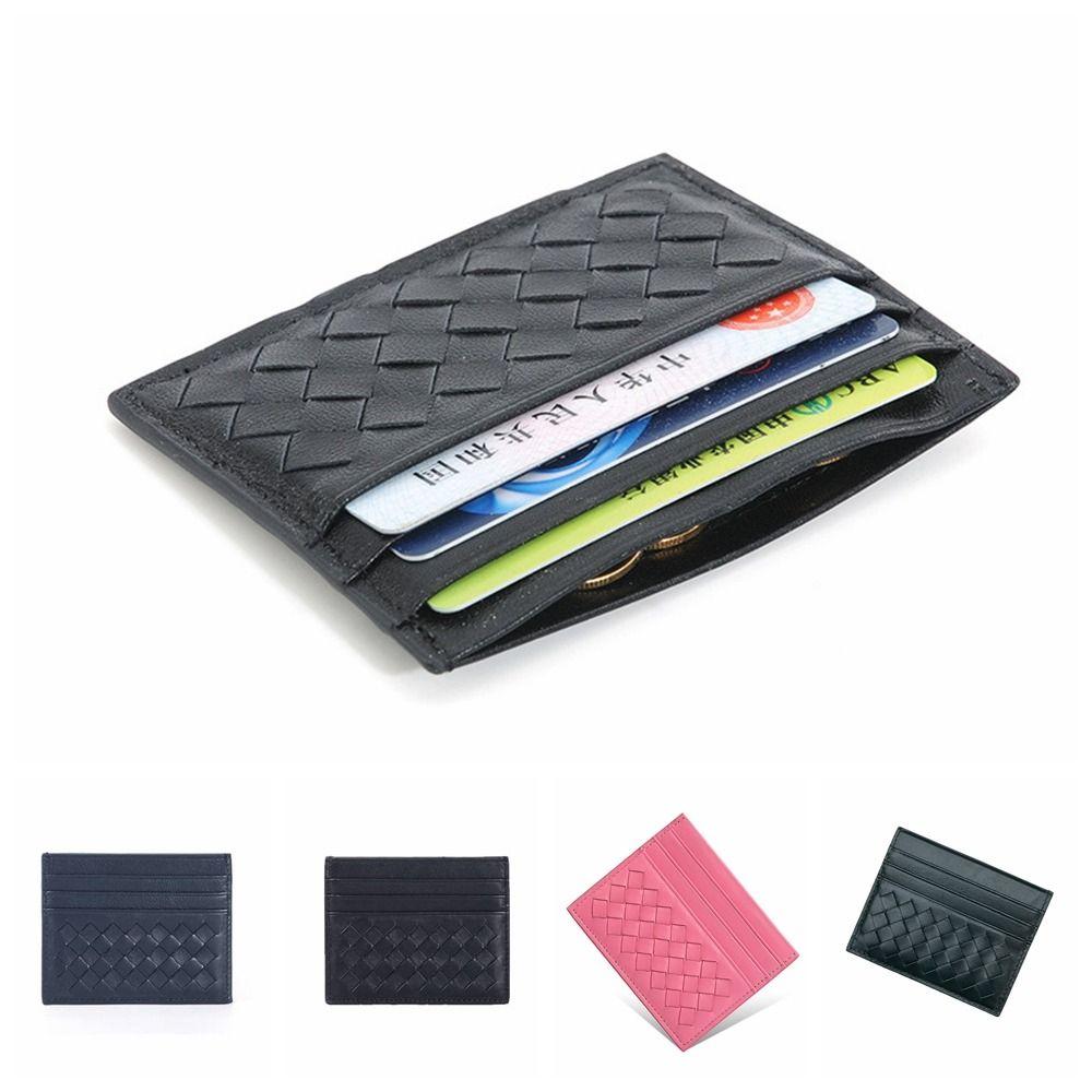 Solid Color Slim Card Bag Korean Style Purse Card Holder Fashion Design Woven PU Wallet Travel
Solid Color Slim Card Bag Korean Style Purse Card Holder Fashion Design Woven PU Wallet Travel
