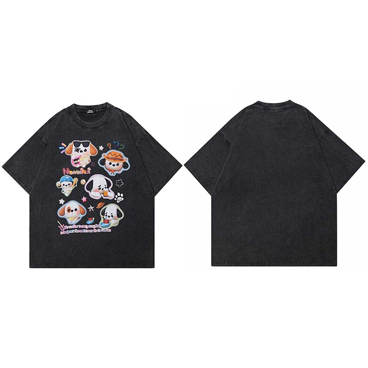 Hip Hop Retro Washed Black TShirt Streetwear Cartoon Dogs Graphic T Shirt Cotton Harajuku Unisex Tshirt Men Tops Tee YK S
Hip Hop Retro Washed Black TShirt Streetwear Cartoon Dogs Graphic T Shirt Cotton Harajuku Unisex Tshirt Men Tops Tee YK S