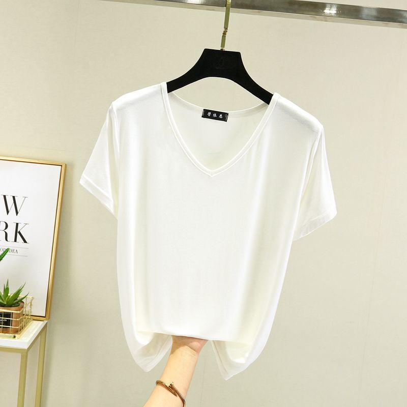 Short-Sleeved T-shirt Women s Summer Thin Modal Bottoming Shirt Easiest for Match Plus Size Pure Color All-Matching Easiest for Match Ice Silk Top White 2XL (70.00 kg-80.00 kg recommended
Short-Sleeved T-shirt Women s Summer Thin Modal Bottoming Shirt Easiest for Match Plus Size Pure Color All-Matching Easiest for Match Ice Silk Top White 2XL (70.00 kg-80.00 kg recommended