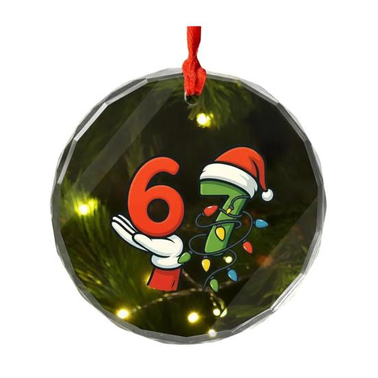 Santa Says Six Seven Christmas Ornament Funny 67 Meme Hanging Ornament Xmas Gag Gift for Friends Family A
Santa Says Six Seven Christmas Ornament Funny 67 Meme Hanging Ornament Xmas Gag Gift for Friends Family A