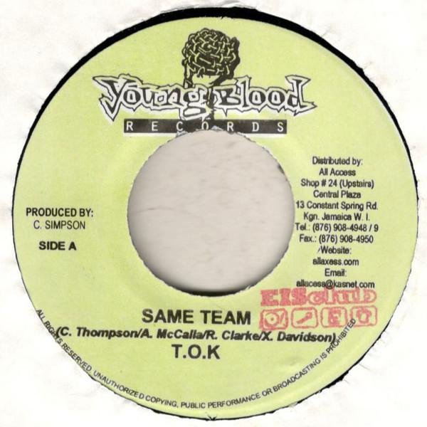 7inch Record T.O.K. / MR. FLAVA - Same Team / Love Me NONE Young Blood Rec 2001 Jamaica Reggae, Ska & Dub Used
7inch Record T.O.K. / MR. FLAVA - Same Team / Love Me NONE Young Blood Rec 2001 Jamaica Reggae, Ska & Dub Used