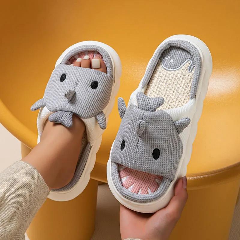 Lovely Shark Slippers Women Home Cute Animal Cartoon Designer Shoes Girls Flats Fashion House Casual Footwear Elegant Big Size 40-41
Lovely Shark Slippers Women Home Cute Animal Cartoon Designer Shoes Girls Flats Fashion House Casual Footwear Elegant Big Size 40-41
