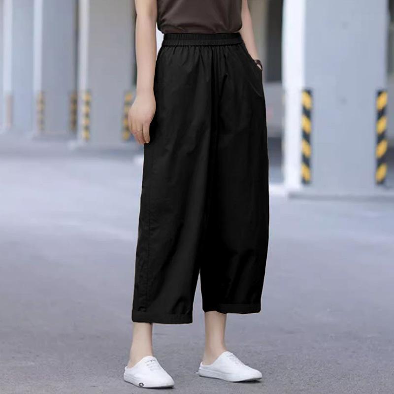 Women Casual Wide Leg Pants Arrival Summer Vintage Style Solid Color Loose Comfortable Female Ankle-length Pants B2387 XS чёрный
Women Casual Wide Leg Pants Arrival Summer Vintage Style Solid Color Loose Comfortable Female Ankle-length Pants B2387 XS чёрный