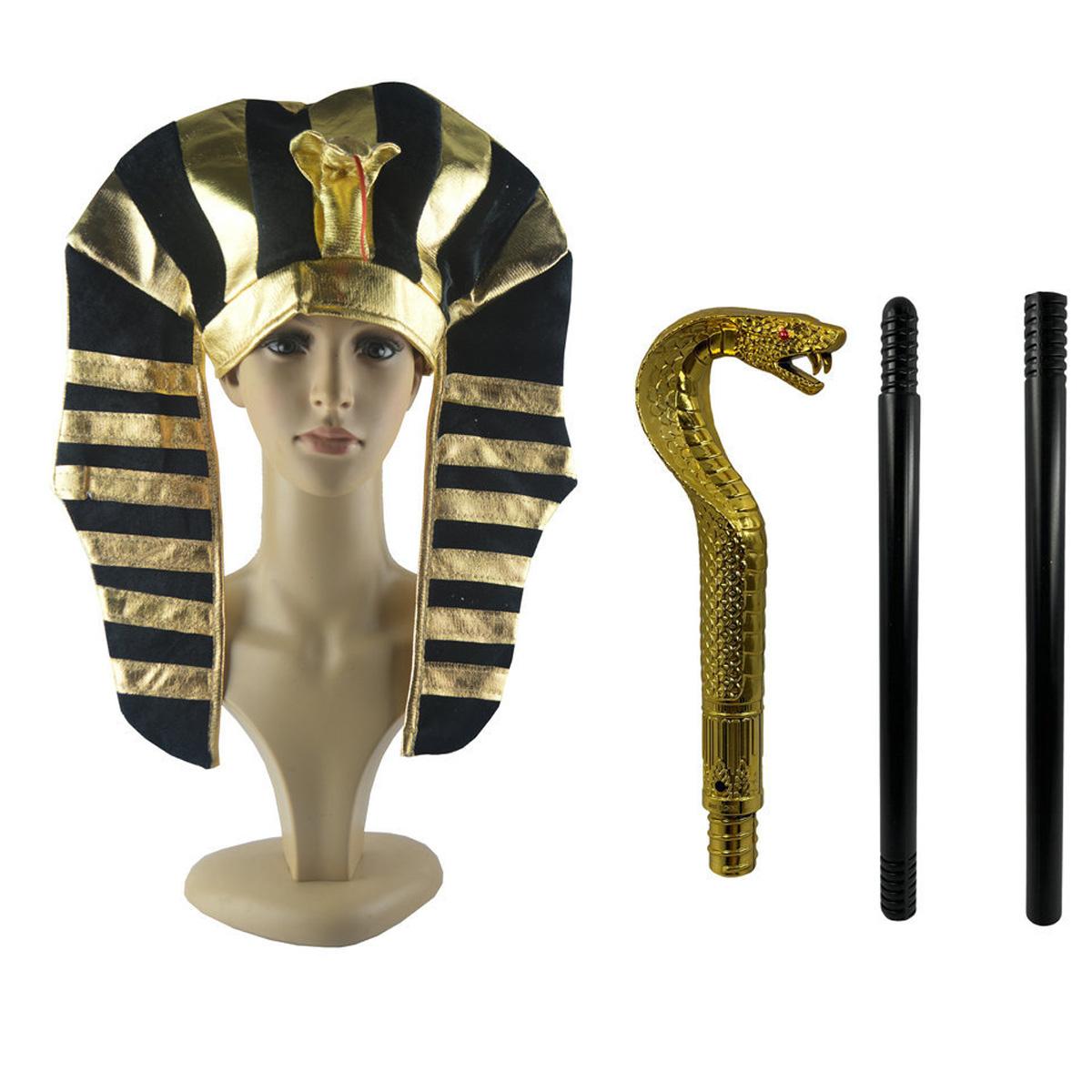 Egyptian Pharaoh Hat King s Scepter Party Supplies One size fits all adults золотий
Egyptian Pharaoh Hat King s Scepter Party Supplies One size fits all adults золотий