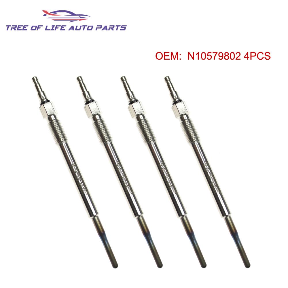 4X Glow Plugs 4.4V For Seat Altea XL Toledo III Leon II Skoda Octavia II Superb 2.0 TDI 2004-2013 Dual Core N10579802 0250403002 4 PCS
4X Glow Plugs 4.4V For Seat Altea XL Toledo III Leon II Skoda Octavia II Superb 2.0 TDI 2004-2013 Dual Core N10579802 0250403002 4 PCS