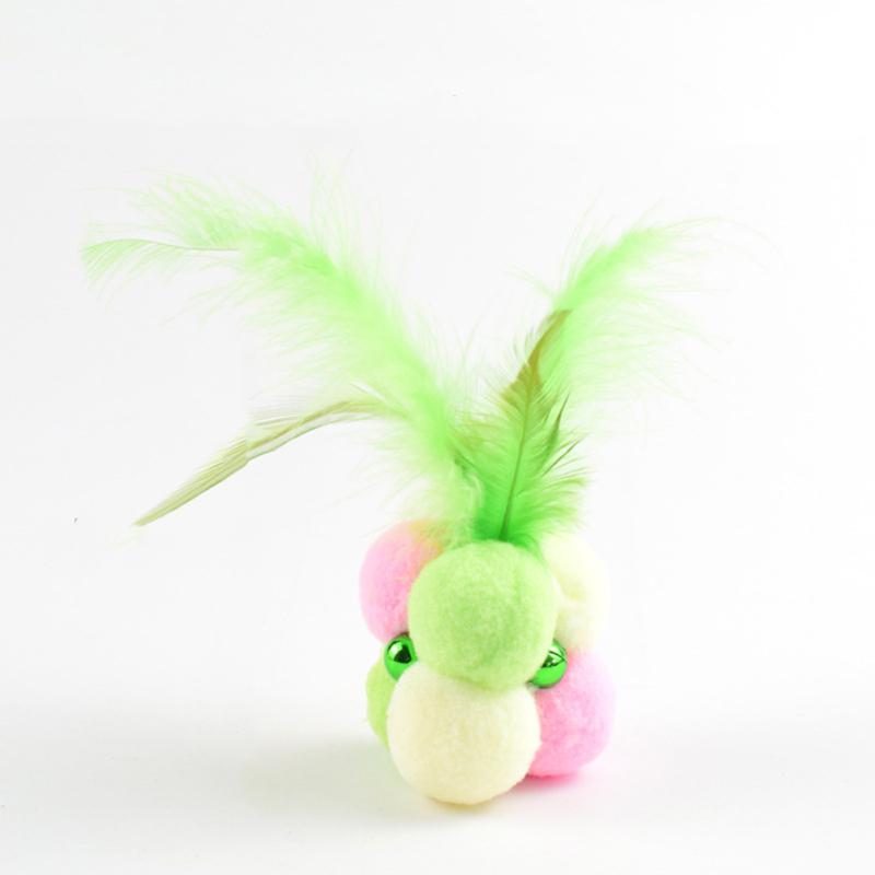 Feather Soft Plush Ball With Bell Cat Teeth Cleaning Toy Funny Interactive Toys зелений
Feather Soft Plush Ball With Bell Cat Teeth Cleaning Toy Funny Interactive Toys зелений