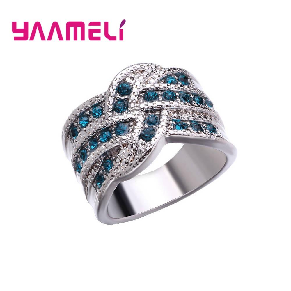 Wide Band Ring for Women Men Unisex 925 Silver Jewelry Colorized Cubic Zircon Stone with Cross Knot Finger Decoration 6
Wide Band Ring for Women Men Unisex 925 Silver Jewelry Colorized Cubic Zircon Stone with Cross Knot Finger Decoration 6