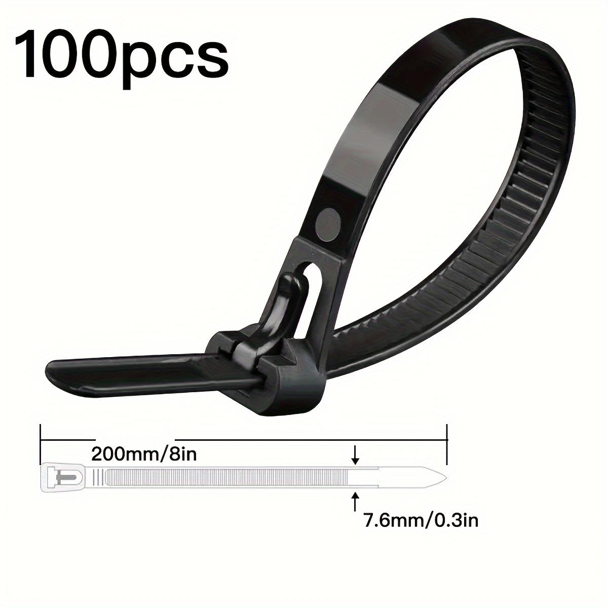 100pcs Reusable Plastic Cable Zip Ties with Quick Release, Office, and Outdoor Use, Adjustable Bag Seals and Tag Fasteners
100pcs Reusable Plastic Cable Zip Ties with Quick Release, Office, and Outdoor Use, Adjustable Bag Seals and Tag Fasteners