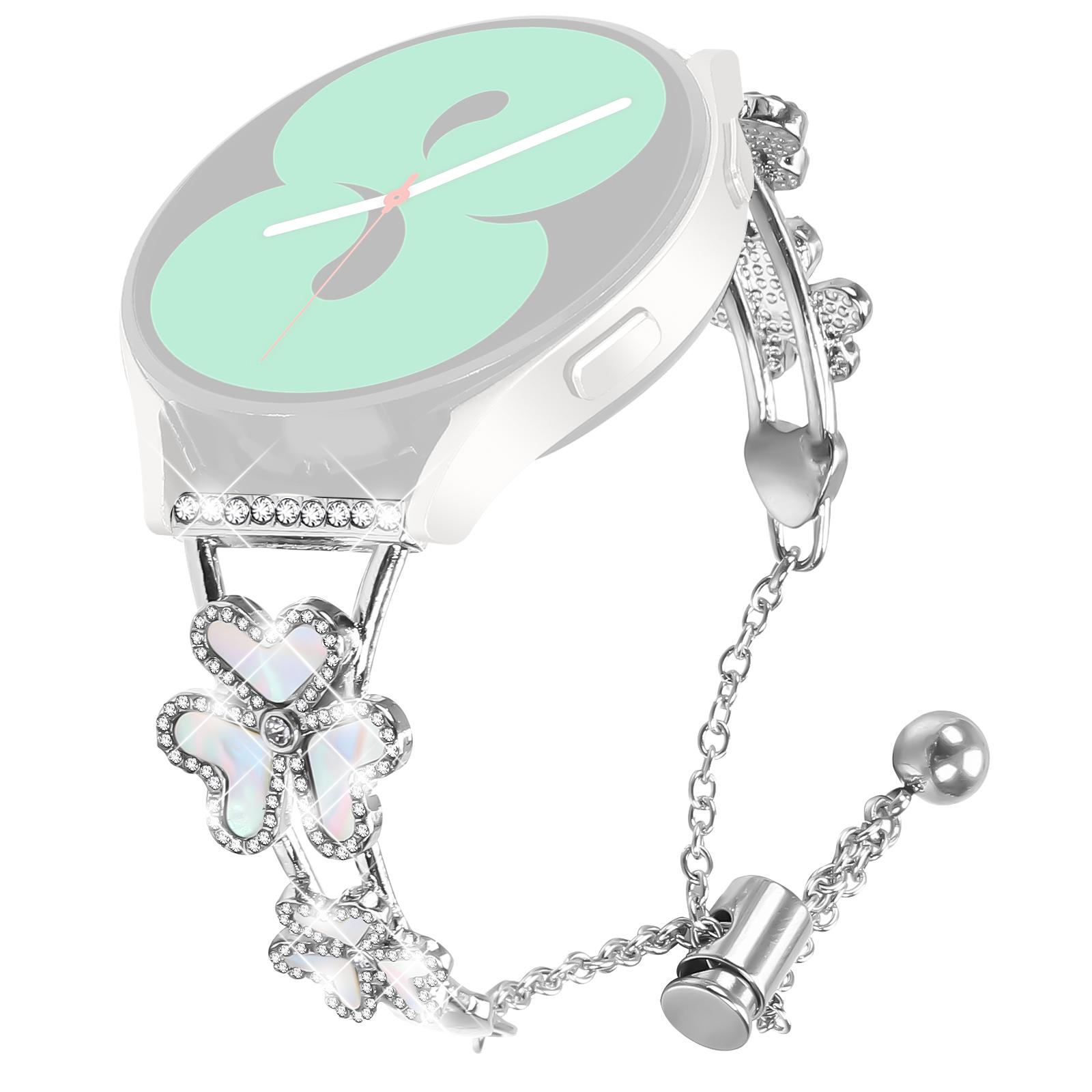 For Gabb Watch 1 Metal Band Heart Clover Decor Watch Strap Silver
For Gabb Watch 1 Metal Band Heart Clover Decor Watch Strap Silver