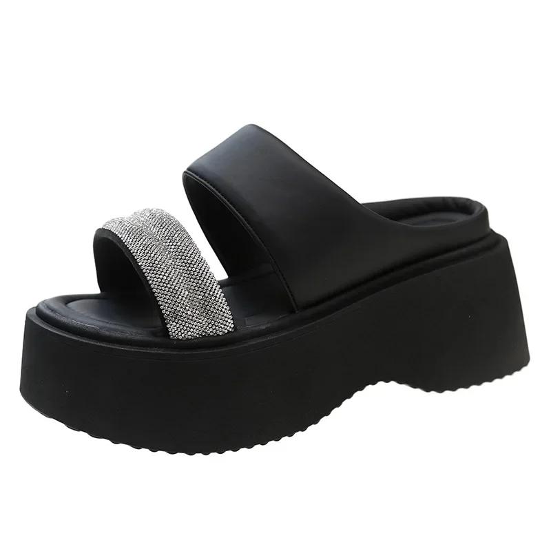 Летние женские шлепанцы на толстой подошве, шлепанцы, женская обувь на танкетке, женские туфли на высокой платформе, пляжные шлепанцы, черные сандалии, слайды, zapatos 40 чёрный
Летние женские шлепанцы на толстой подошве, шлепанцы, женская обувь на танкетке, женские туфли на высокой платформе, пляжные шлепанцы, черные сандалии, слайды, zapatos 40 чёрный