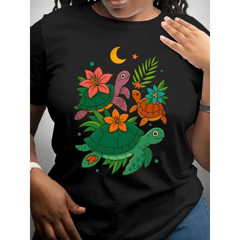 Flower and Turtle Lady Short-sleeved, Round-neck Short-sleeved S T-shirt, Regular Length, Casual Short-sleeved T-shirt 4XL чорний
Flower and Turtle Lady Short-sleeved, Round-neck Short-sleeved S T-shirt, Regular Length, Casual Short-sleeved T-shirt 4XL чорний