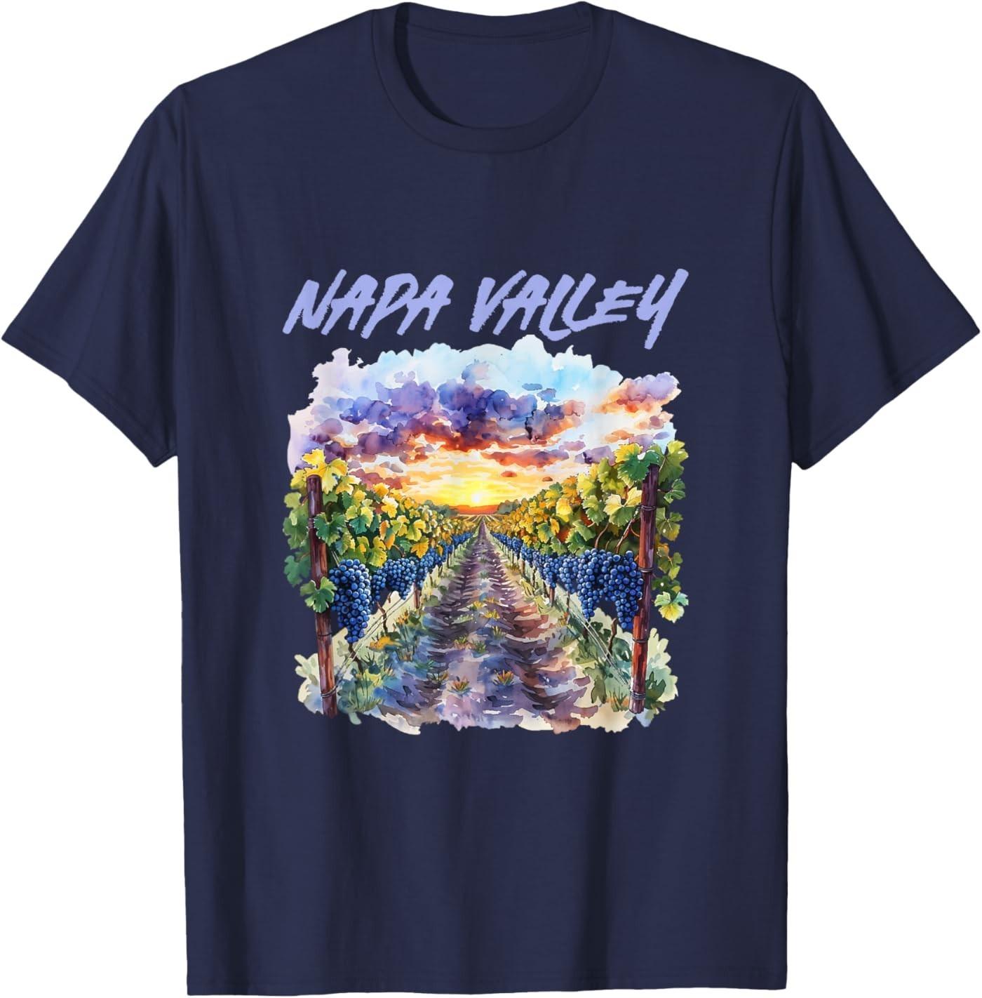 Napa Valley California Vineyard Sunset Watercolor Landscape T-Shirt S разноцветный
Napa Valley California Vineyard Sunset Watercolor Landscape T-Shirt S разноцветный