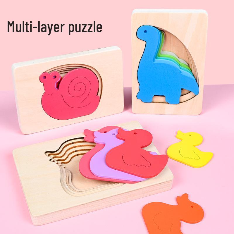 Five-Layer Cartoon Animal Wooden Puzzle - Multicolor Gradient for Early Childhood Cognitive Development
Five-Layer Cartoon Animal Wooden Puzzle - Multicolor Gradient for Early Childhood Cognitive Development