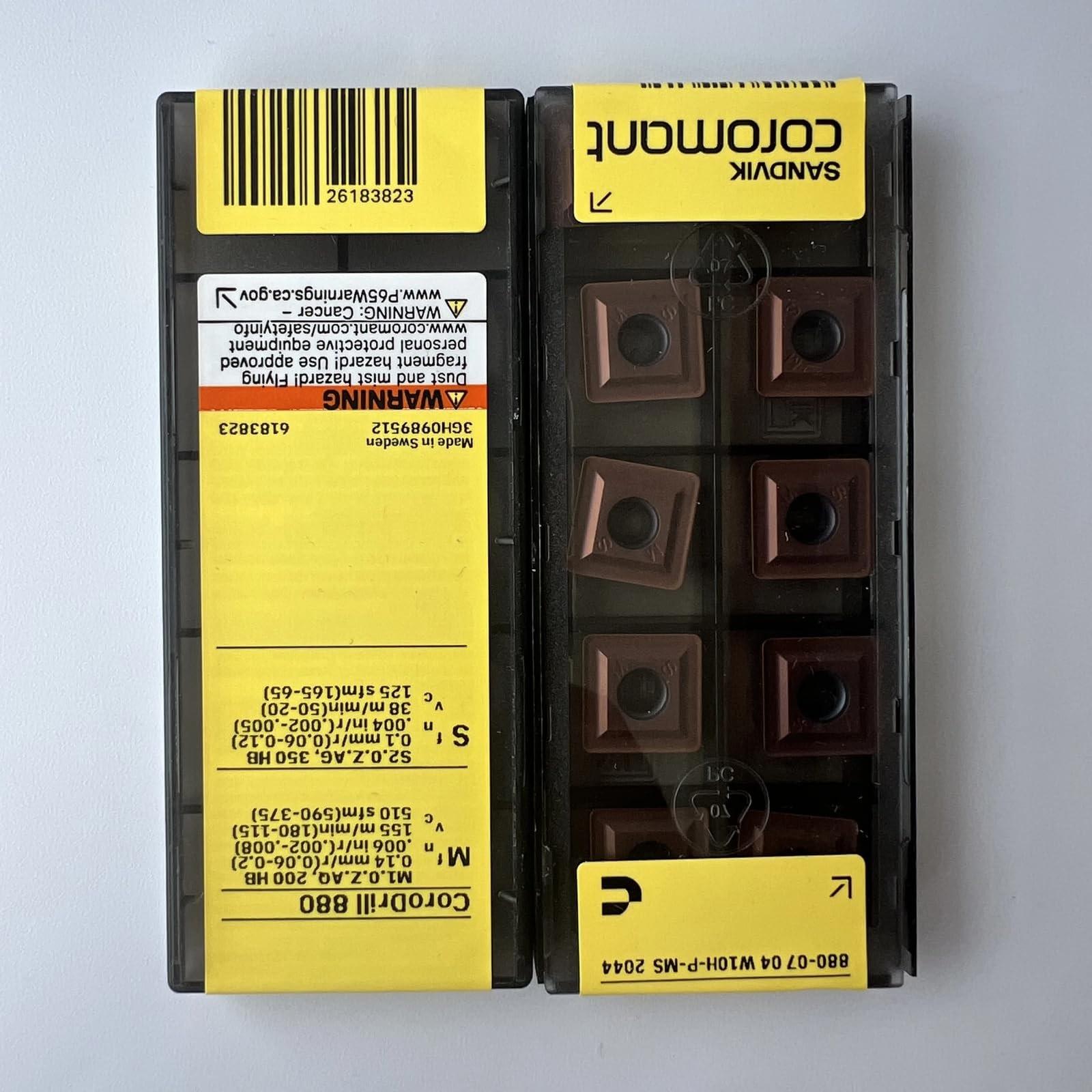 Original Sandvik / 880-0704W10H-P-MS 2044 CNC lathe carbide blade tool 10 Pcs
Original Sandvik / 880-0704W10H-P-MS 2044 CNC lathe carbide blade tool 10 Pcs