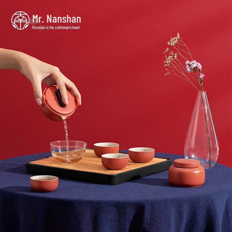 Nanshan Mr. Ceramic Kung Fu Tea Set
Nanshan Mr. Ceramic Kung Fu Tea Set