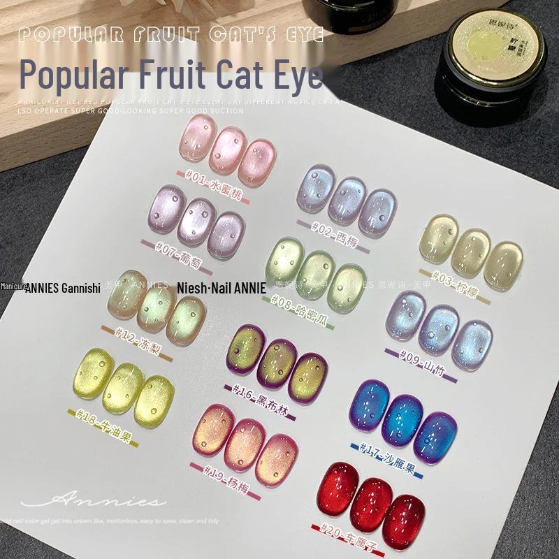 Гель-лак для ногтей Ennisi Fruit Cat Eye - Весенне-летний ледяной полупрозрачный изумрудно-сине-зеленый флеш со стеклянными шариками
Гель-лак для ногтей Ennisi Fruit Cat Eye - Весенне-летний ледяной полупрозрачный изумрудно-сине-зеленый флеш со стеклянными шариками