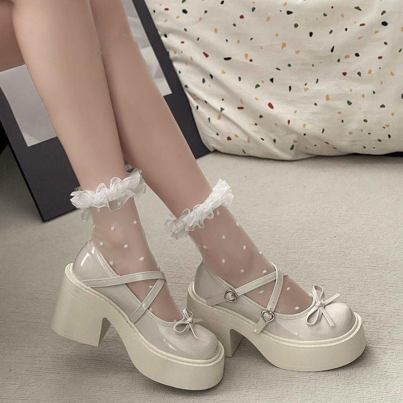 Japanese jk heightening French versatile small leather shoes 2024 summer new women s bow thick high-heeled Mary Jane single shoes 35
Japanese jk heightening French versatile small leather shoes 2024 summer new women s bow thick high-heeled Mary Jane single shoes 35