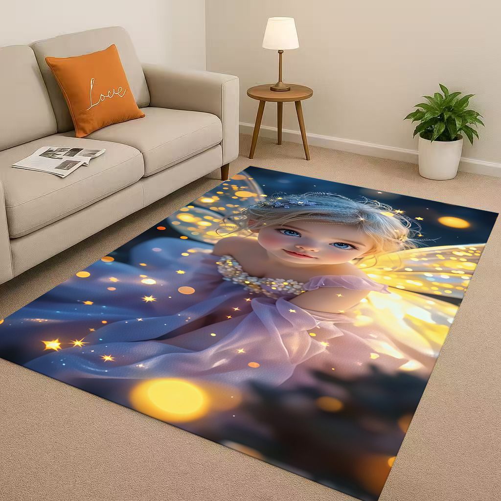Luxury Baroque Angel Cupid Cartoon Living Room Non Slip Area Rug Soft Carpet for Bedroom Playroom Sofa ,Easy Clean Home Doormat 40cm x 60cm
Luxury Baroque Angel Cupid Cartoon Living Room Non Slip Area Rug Soft Carpet for Bedroom Playroom Sofa ,Easy Clean Home Doormat 40cm x 60cm