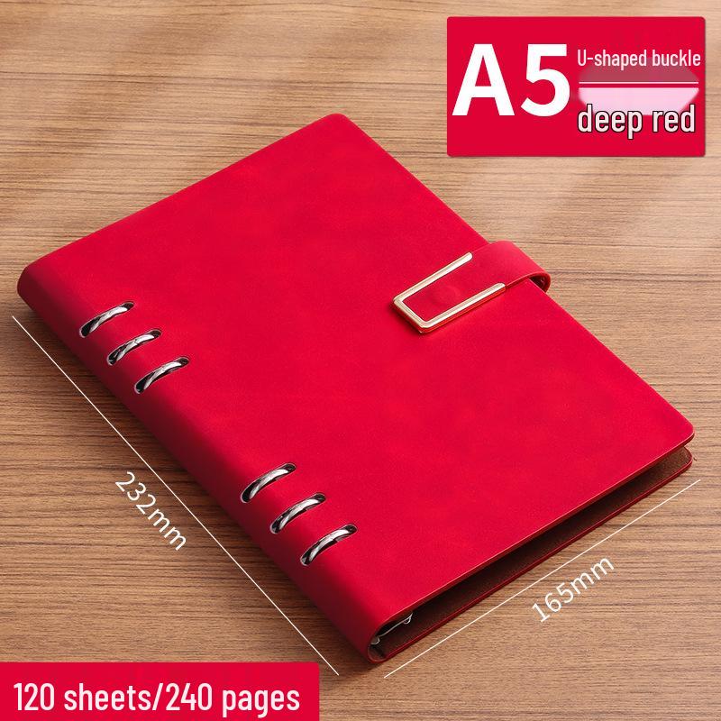 Customizable Simple Business Loose-Leaf Notebook Binder with Printable Logo 80g 120 Sheets Lined Pages
Customizable Simple Business Loose-Leaf Notebook Binder with Printable Logo 80g 120 Sheets Lined Pages