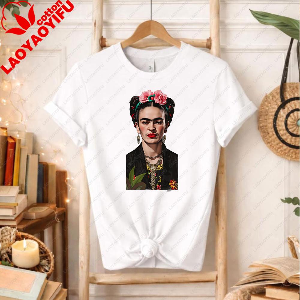 Frida Kahlo Artistic Floral Portrait Iconic Mexican Art Inspired Tee Bohemian Lover Gift for Culture Enthusiasts Graphic Tshirts S
Frida Kahlo Artistic Floral Portrait Iconic Mexican Art Inspired Tee Bohemian Lover Gift for Culture Enthusiasts Graphic Tshirts S