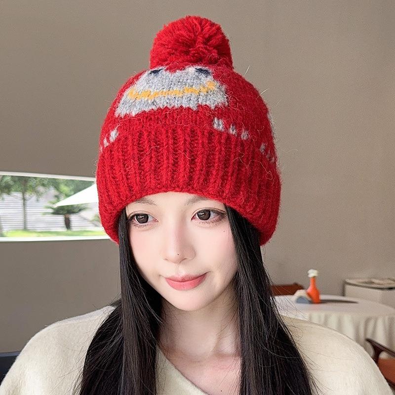 New Cute Jacquard Frog Fur Ball Woolen Hat for Women Autumn and Winter Warm Ear Protection Knitted Hat for Men M(56-58cm)
New Cute Jacquard Frog Fur Ball Woolen Hat for Women Autumn and Winter Warm Ear Protection Knitted Hat for Men M(56-58cm)
