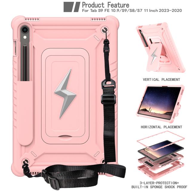 Stand Case Universal for Samsung Tab S10 Lite S9 FE S8 S7 SM-X400 X406 X520 X526 X710 X716 X510 X516 X700 X706 SM-T870 875 Cover S10 FE SM-X520 X526B розового золота
Stand Case Universal for Samsung Tab S10 Lite S9 FE S8 S7 SM-X400 X406 X520 X526 X710 X716 X510 X516 X700 X706 SM-T870 875 Cover S10 FE SM-X520 X526B розового золота