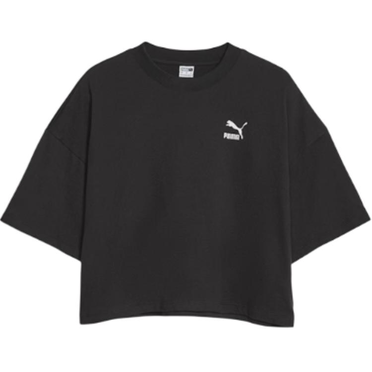 Puma Solid Color Round Neck Fashion Breathable Short Sleeve Drop Shoulder T-Shirt Women T-Shirts Black 624697-01 M
Puma Solid Color Round Neck Fashion Breathable Short Sleeve Drop Shoulder T-Shirt Women T-Shirts Black 624697-01 M