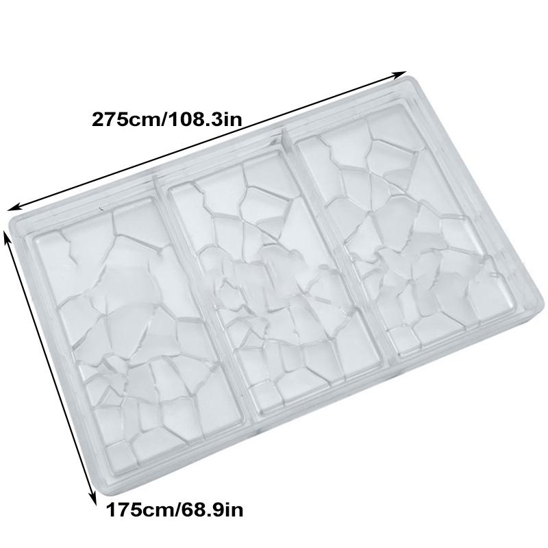 Трафарет для шоколада в форме трещины, шаблон для изготовления шоколада своими руками с 3 полостями для домашней кухни
Трафарет для шоколада в форме трещины, шаблон для изготовления шоколада своими руками с 3 полостями для домашней кухни