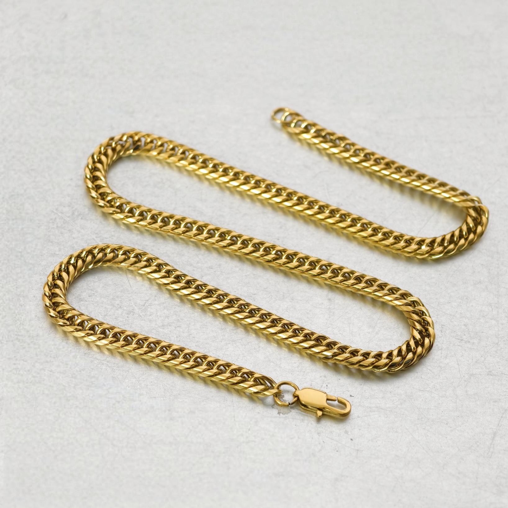 Punk 6mm Miami Curb Cuban Chain Necklace Gold Color Stainless Steel Chain Link Necklace for Men Women Hip Hop Jewelry Gift 2026 50cm
Punk 6mm Miami Curb Cuban Chain Necklace Gold Color Stainless Steel Chain Link Necklace for Men Women Hip Hop Jewelry Gift 2026 50cm
