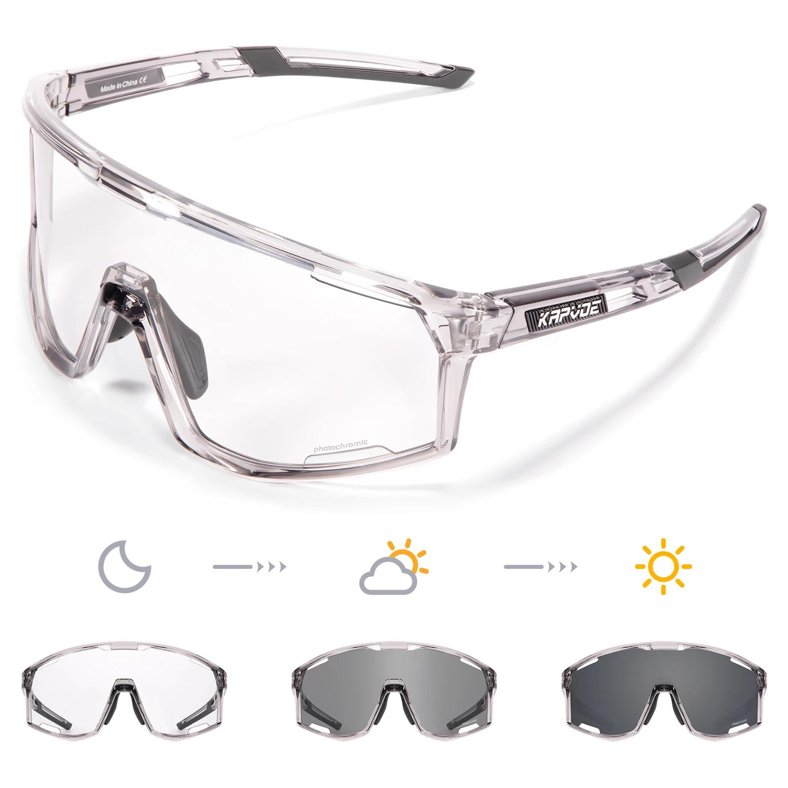 Kapvoe Photochromic Cycling Glasses UV400 MTB Clear Mountain Bike Transition Bicycle Sunglasses for Men Women Sports Eyewear Photochromic-1 Lens
Kapvoe Photochromic Cycling Glasses UV400 MTB Clear Mountain Bike Transition Bicycle Sunglasses for Men Women Sports Eyewear Photochromic-1 Lens