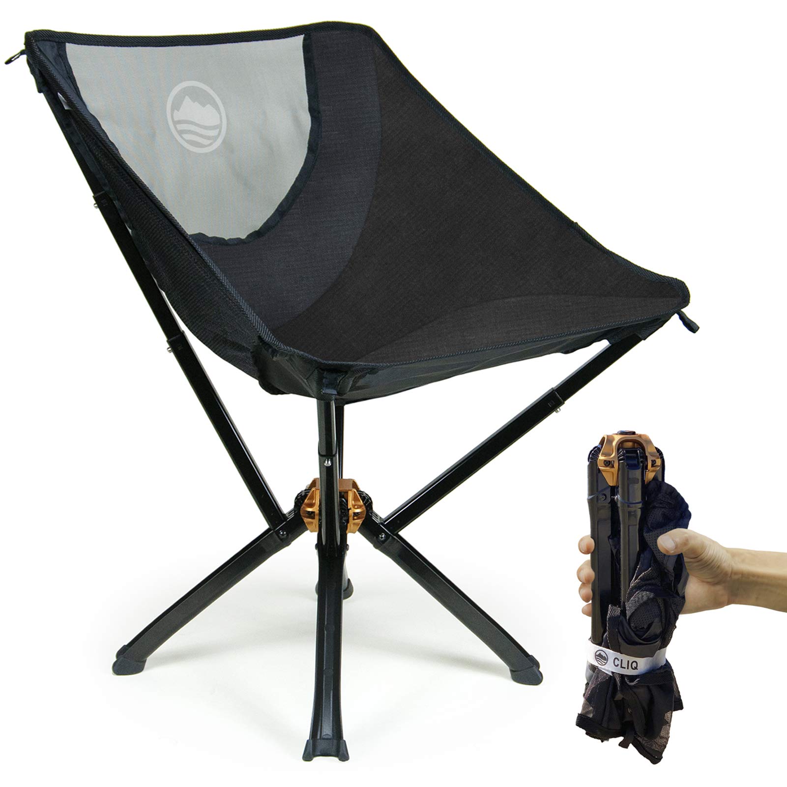Cliq Camping Chair - Компактный стул для кемпинга размером с бутылку, устанавливается за 5 секунд, грузоподъемность 300 фунтов, авиационный алюминий
Cliq Camping Chair - Компактный стул для кемпинга размером с бутылку, устанавливается за 5 секунд, грузоподъемность 300 фунтов, авиационный алюминий