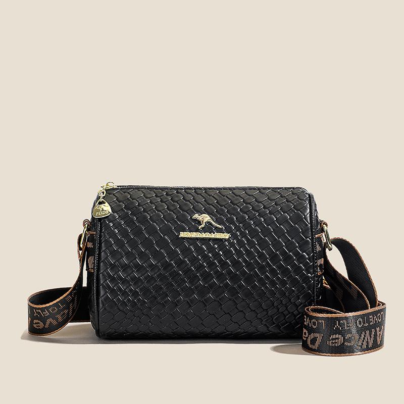 Woven texture shoulder bag, new cylinder bag, large-capacity commuter broadband messenger bag one size fits all чёрный
Woven texture shoulder bag, new cylinder bag, large-capacity commuter broadband messenger bag one size fits all чёрный