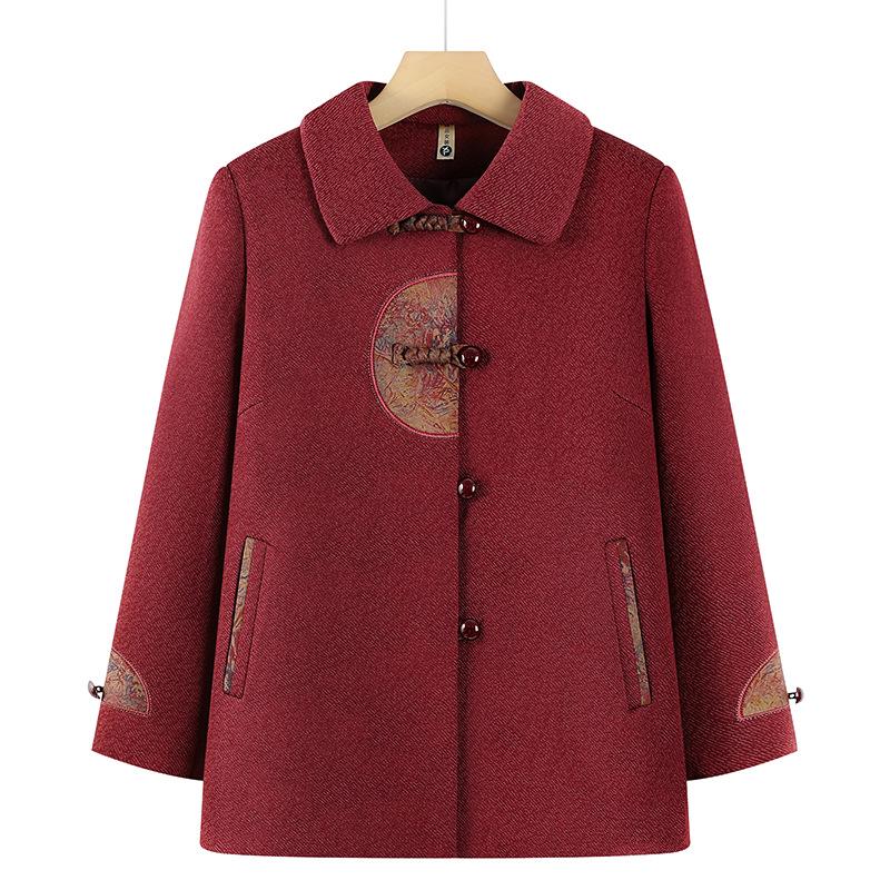 Spring Clothing for Mature Women: New Tang Suit Style, 70s-80s Vintage Lapel Top for Grandmothers 4XL (suggested 130-145 jin)
Spring Clothing for Mature Women: New Tang Suit Style, 70s-80s Vintage Lapel Top for Grandmothers 4XL (suggested 130-145 jin)