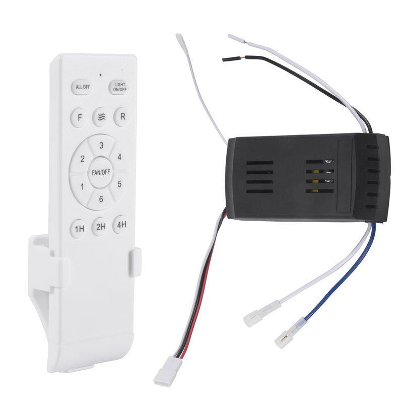 UI-Universal Ceiling Fan Remote Control Kit 40W 6-Speed Timing Function Replacement Remote For DC Ceiling Fans & Lights
UI-Universal Ceiling Fan Remote Control Kit 40W 6-Speed Timing Function Replacement Remote For DC Ceiling Fans & Lights