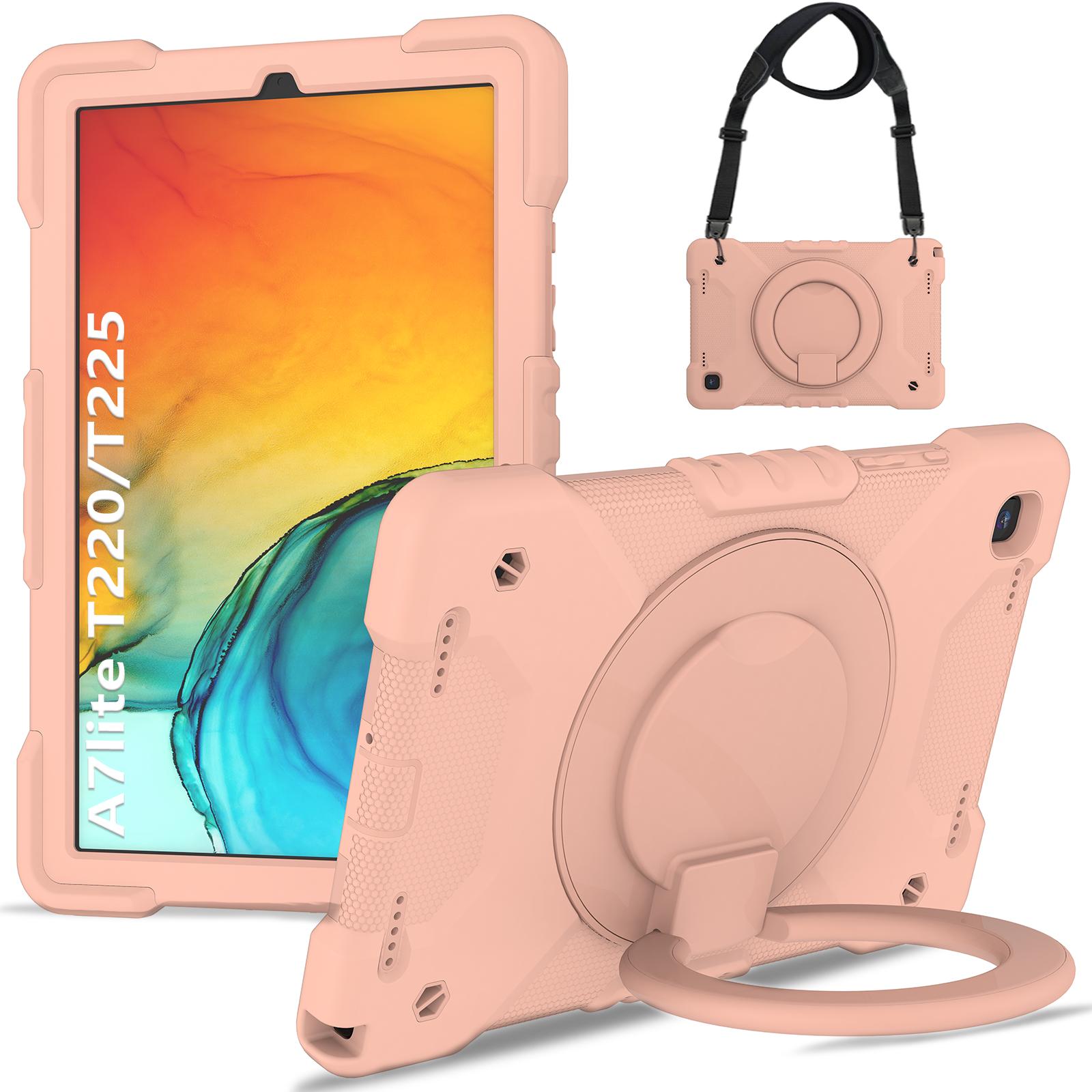 Hybrid Stand Case for Samsung Galaxy Tab A7 Lite 8.7 2021 SM-T220 T225 Armor Cover With 360 Rotating Handle Grip Shoulder Strap A7 Lite8.7 T220 T225 розового золота
Hybrid Stand Case for Samsung Galaxy Tab A7 Lite 8.7 2021 SM-T220 T225 Armor Cover With 360 Rotating Handle Grip Shoulder Strap A7 Lite8.7 T220 T225 розового золота