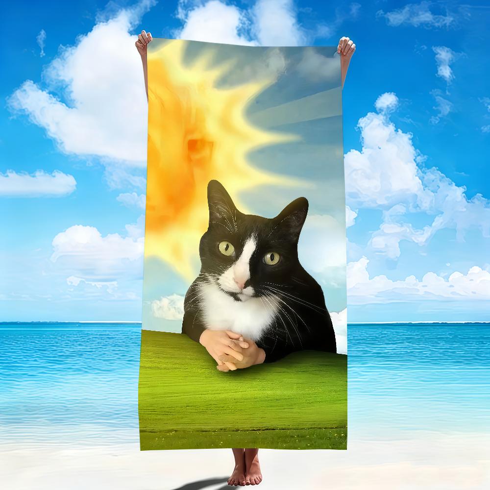 Cute cartoon funny cat meme abstract kitten Soft Beach Towels Quick Dry Pool Towel for Travel Gym bathing Spa Camp sport Gift W30*H60(CM)
Cute cartoon funny cat meme abstract kitten Soft Beach Towels Quick Dry Pool Towel for Travel Gym bathing Spa Camp sport Gift W30*H60(CM)