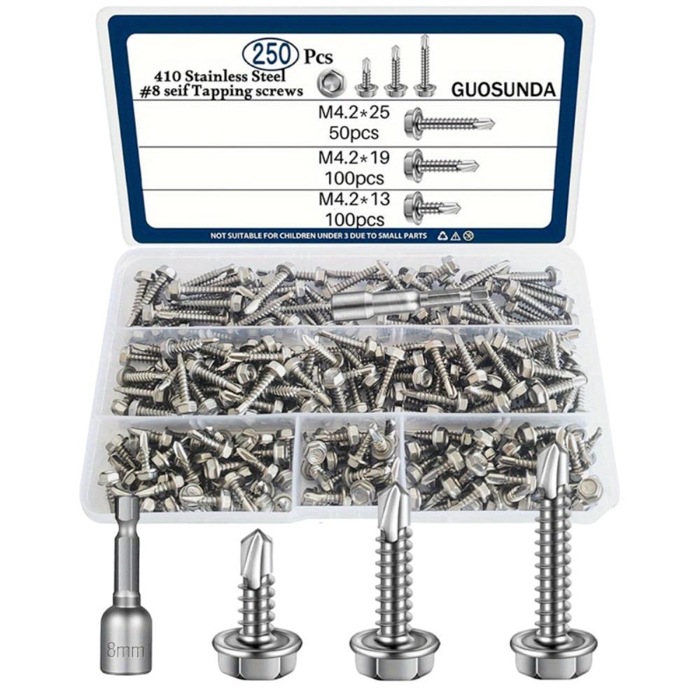 M4.2 Size Self Drilling Screws With Cushion Dovetail Iron Sheet Screws Metal Working 250 pieces
M4.2 Size Self Drilling Screws With Cushion Dovetail Iron Sheet Screws Metal Working 250 pieces