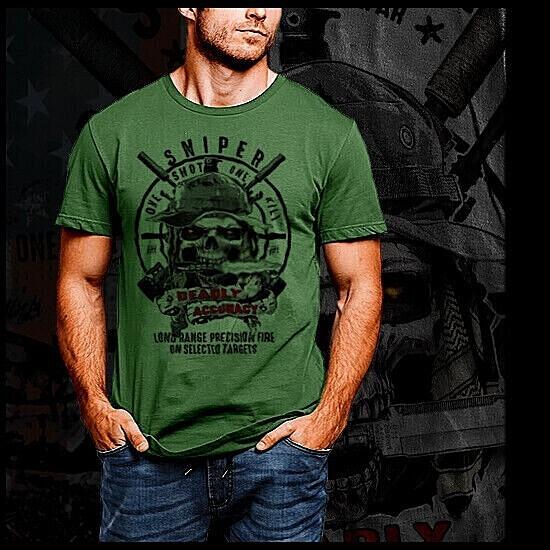Sniper T-Shirt Military crossed rifle Expert Marksmanship Long Range Death tee 4XL
Sniper T-Shirt Military crossed rifle Expert Marksmanship Long Range Death tee 4XL