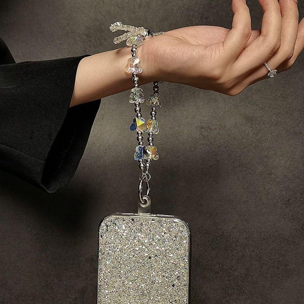 Glitter Butterfly Rhinestone Bead Phone Lanyard Detachable Camera Hanging Rope for Women Girls A
Glitter Butterfly Rhinestone Bead Phone Lanyard Detachable Camera Hanging Rope for Women Girls A