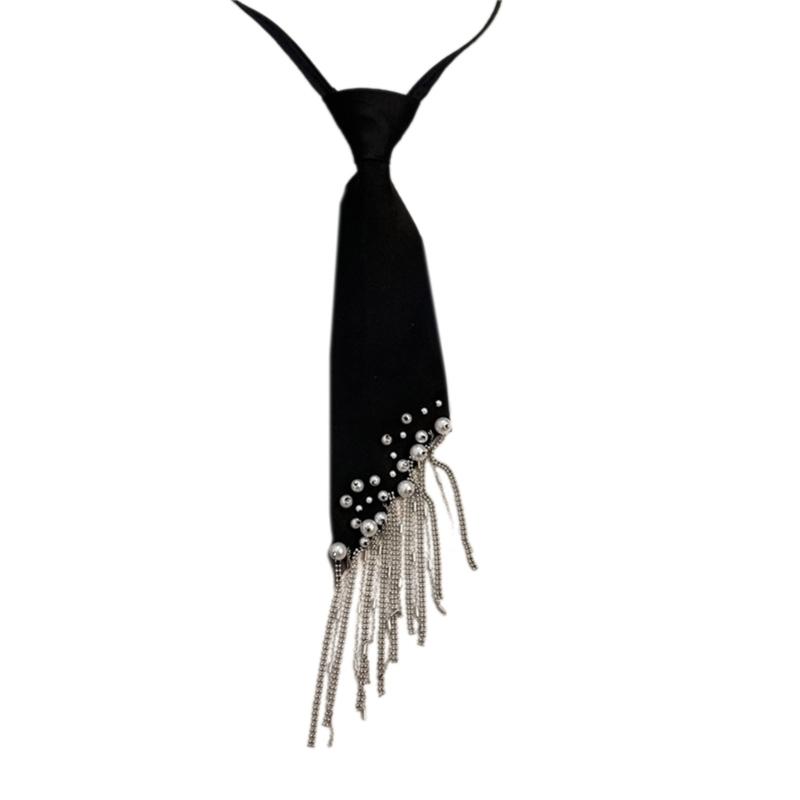 Formal School Girl Necktie Tassels Pre-tied Tie Easy-to-Wear Preepy Tie 1 чорний
Formal School Girl Necktie Tassels Pre-tied Tie Easy-to-Wear Preepy Tie 1 чорний