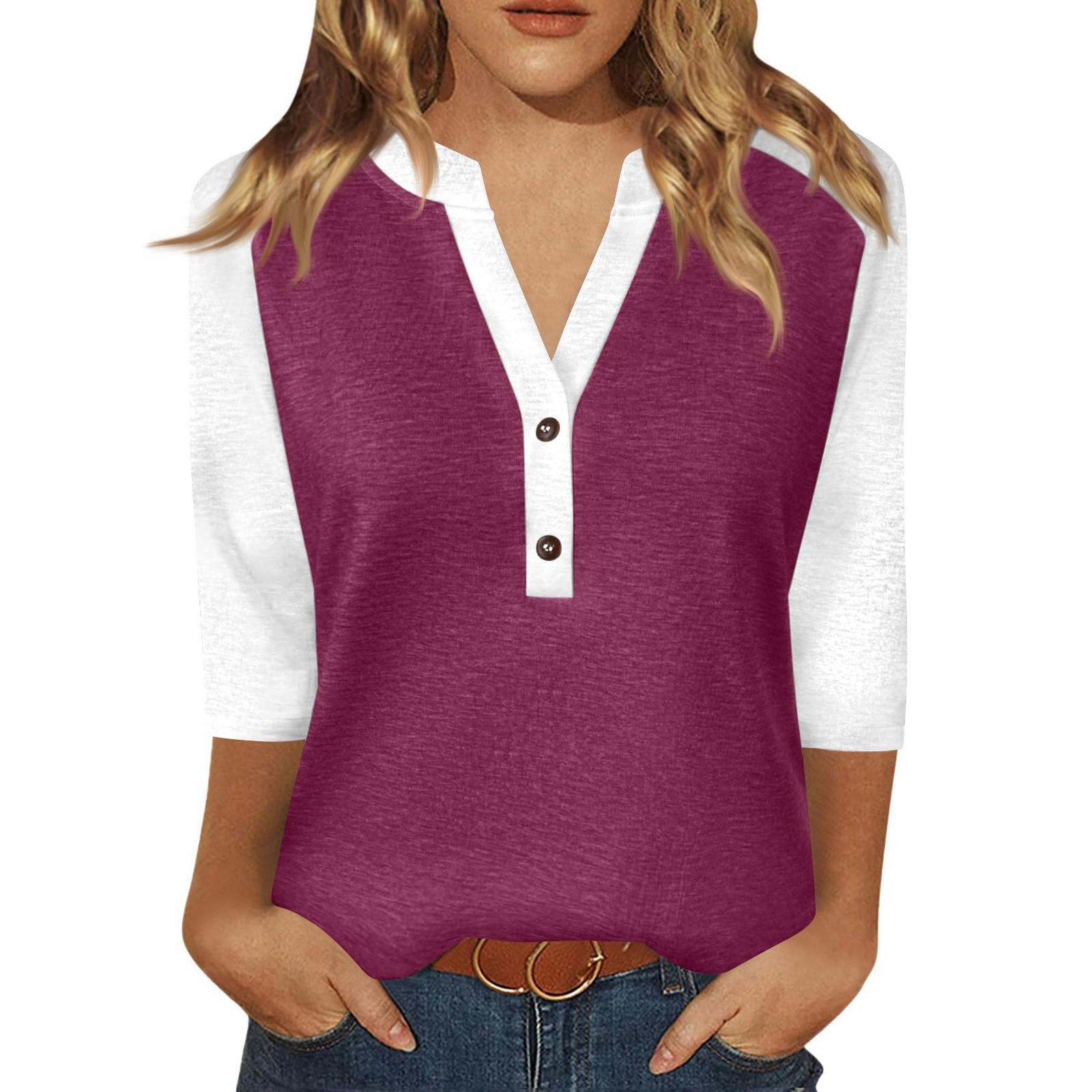 Жен. Футболка С принтом Пуговицы Рукав 3/4 Повседневные Выходные Мода Классический Классический V-образный вырез Обычный Верх XL винный
Жен. Футболка С принтом Пуговицы Рукав 3/4 Повседневные Выходные Мода Классический Классический V-образный вырез Обычный Верх XL винный