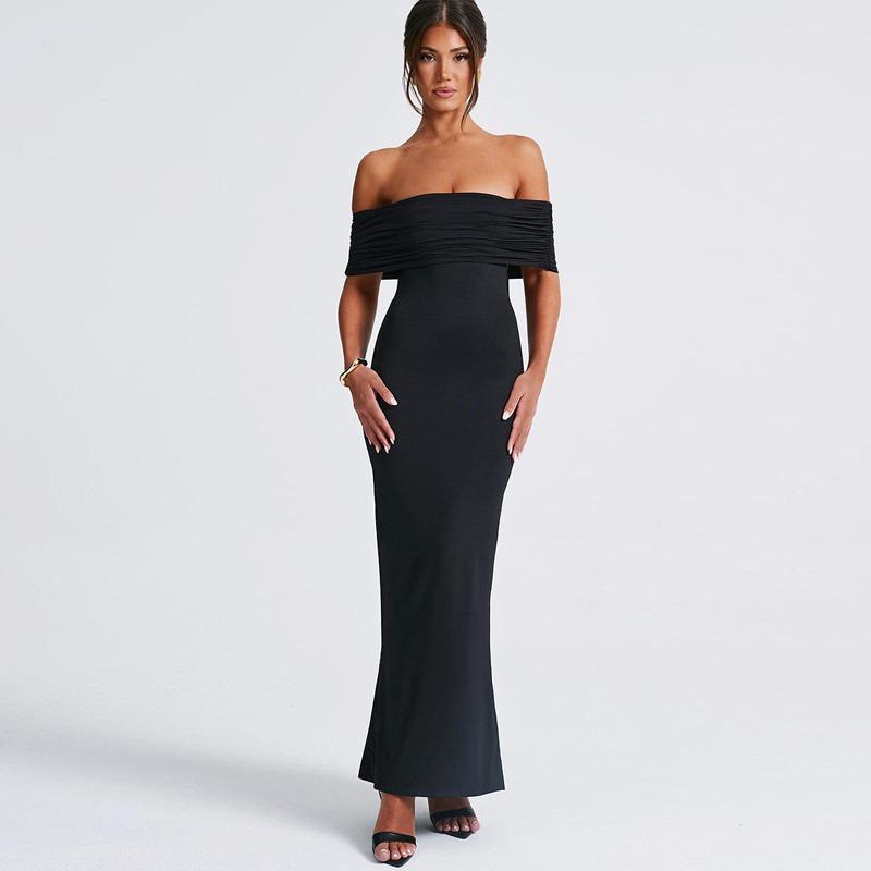 Женское летнее облегающее платье макси на одно плечо с открытой спиной и ягодицами L чёрный
Женское летнее облегающее платье макси на одно плечо с открытой спиной и ягодицами L чёрный