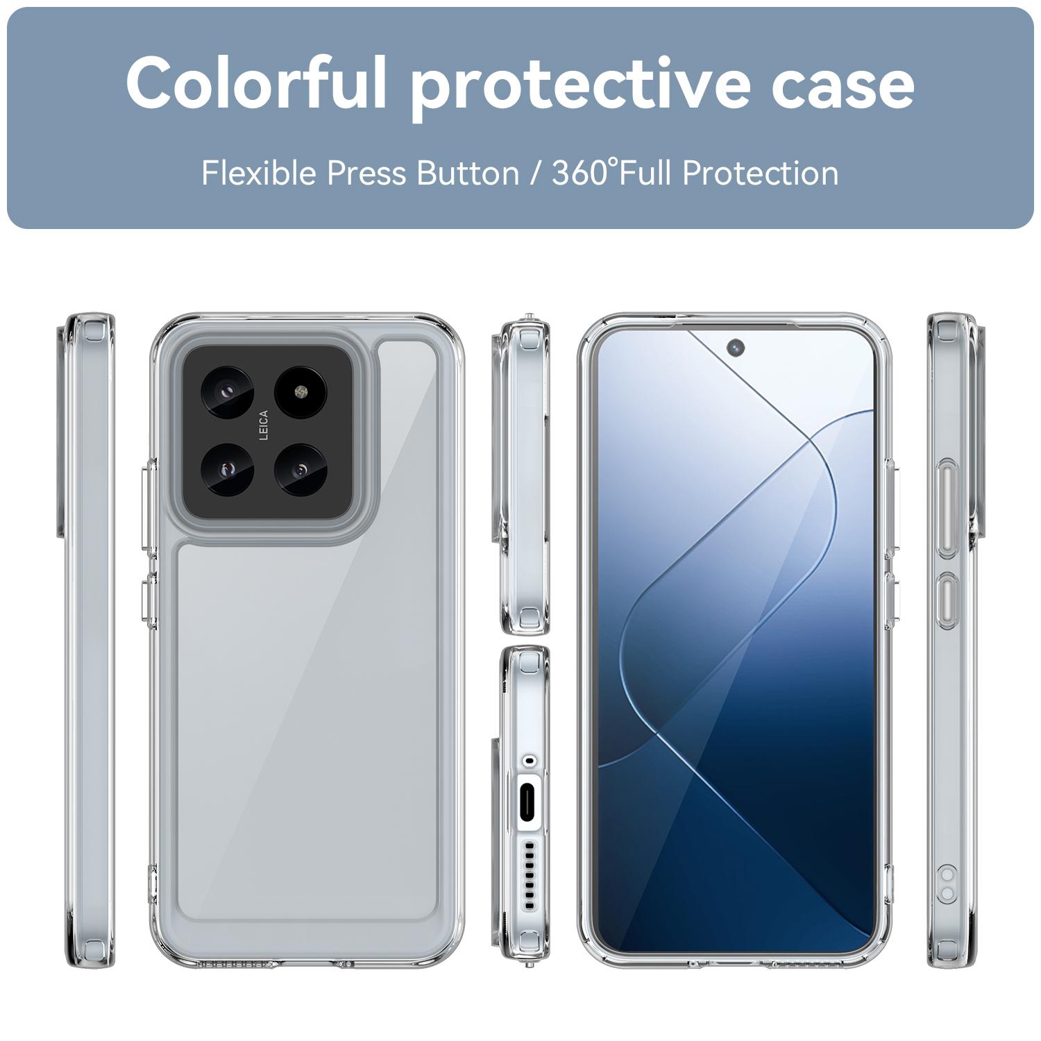 For Xiaomi 14 Case Electroplating Buttons Transparent Phone Cover (Big Rear Lens Hole) A
For Xiaomi 14 Case Electroplating Buttons Transparent Phone Cover (Big Rear Lens Hole) A