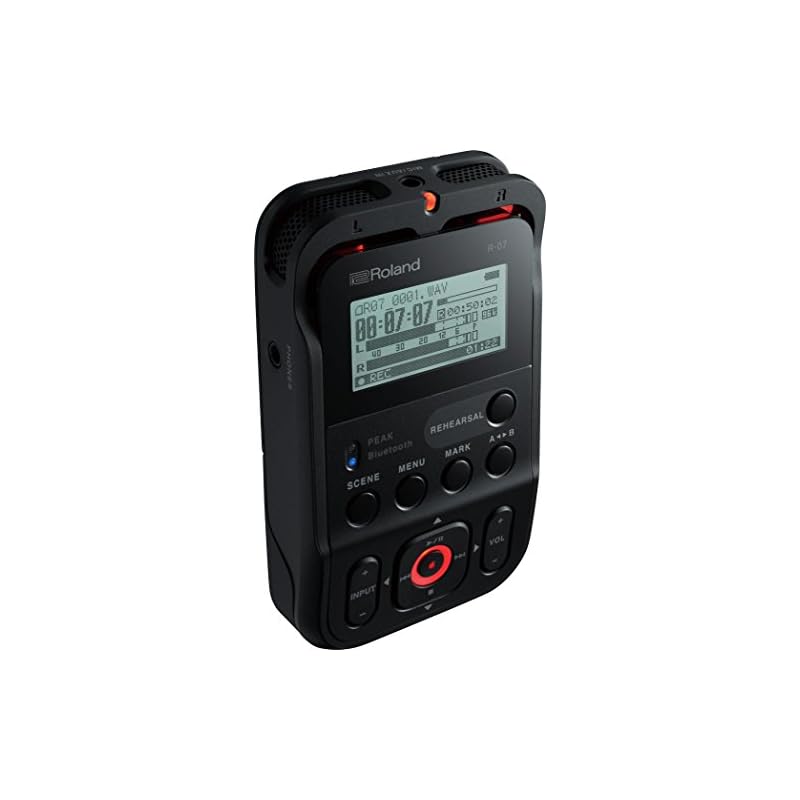 Roland R-07 Linear PCM Recorder with MicroSD Card Slot, High-Resolution Audio Quality up to 24-bit/96kHz, Black
Roland R-07 Linear PCM Recorder with MicroSD Card Slot, High-Resolution Audio Quality up to 24-bit/96kHz, Black