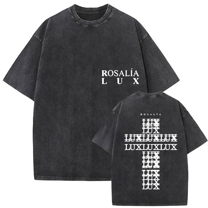 Rosalia Lux Tour Album Vintage Washed T Shirts Unisex Women Casual Oversized Cotton Tshirt Fashion Pop Print Clothing Tshirt S
Rosalia Lux Tour Album Vintage Washed T Shirts Unisex Women Casual Oversized Cotton Tshirt Fashion Pop Print Clothing Tshirt S