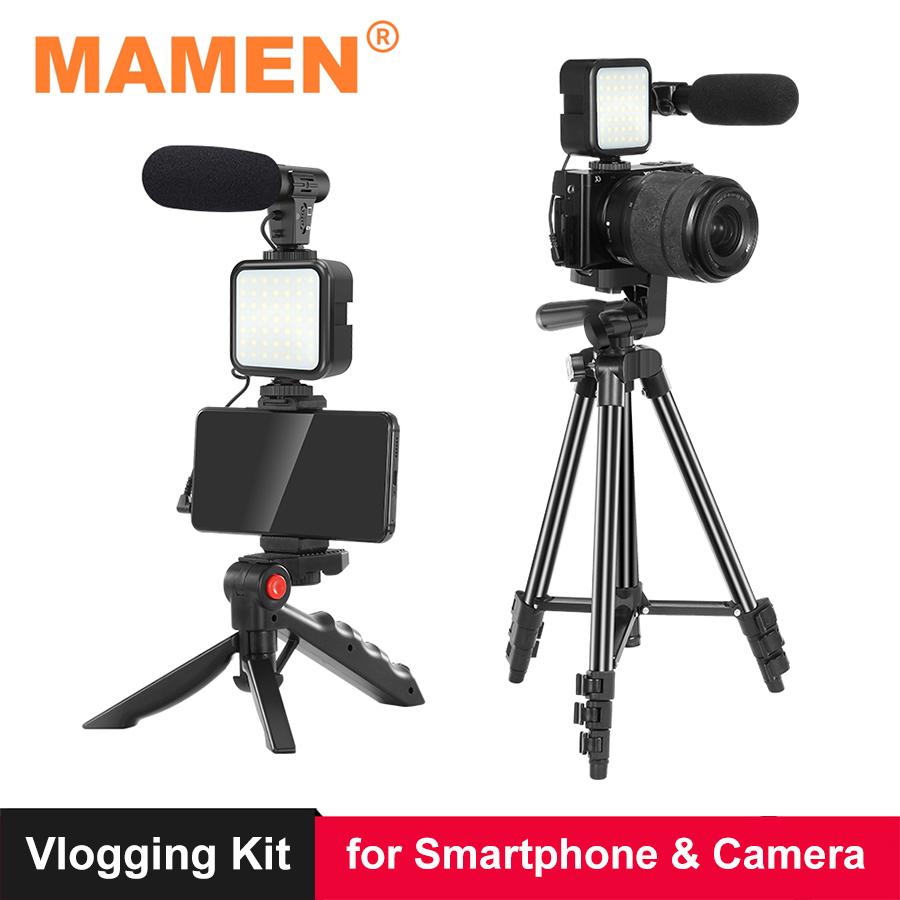 DSLR-камера MAMEN для телефона, штатив для видеоблогов, комплект для видеоблогов с дистанционным управлением, микрофон, светодиодная подсветка для смартфона, интервью в прямом эфире
DSLR-камера MAMEN для телефона, штатив для видеоблогов, комплект для видеоблогов с дистанционным управлением, микрофон, светодиодная подсветка для смартфона, интервью в прямом эфире