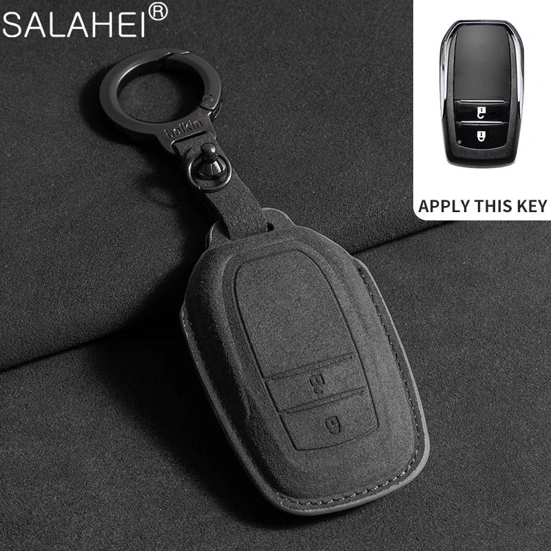 Suede Leather Car Key Case For Toyota Chr Rav4 Auris Avensis Prius Aygo Camry Corolla Land Cruiser 200 Prado Crown Accessories
Suede Leather Car Key Case For Toyota Chr Rav4 Auris Avensis Prius Aygo Camry Corolla Land Cruiser 200 Prado Crown Accessories