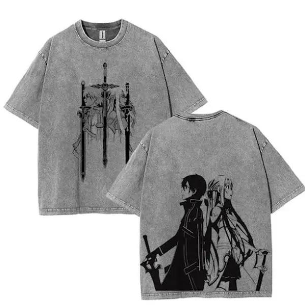 Kirigaya Kazuto Sword Art Online T-shirt Anime Printed Washed T Shirt Men s Clothing Summer Short Sleeve Casual Cotton Tees Tops S
Kirigaya Kazuto Sword Art Online T-shirt Anime Printed Washed T Shirt Men s Clothing Summer Short Sleeve Casual Cotton Tees Tops S