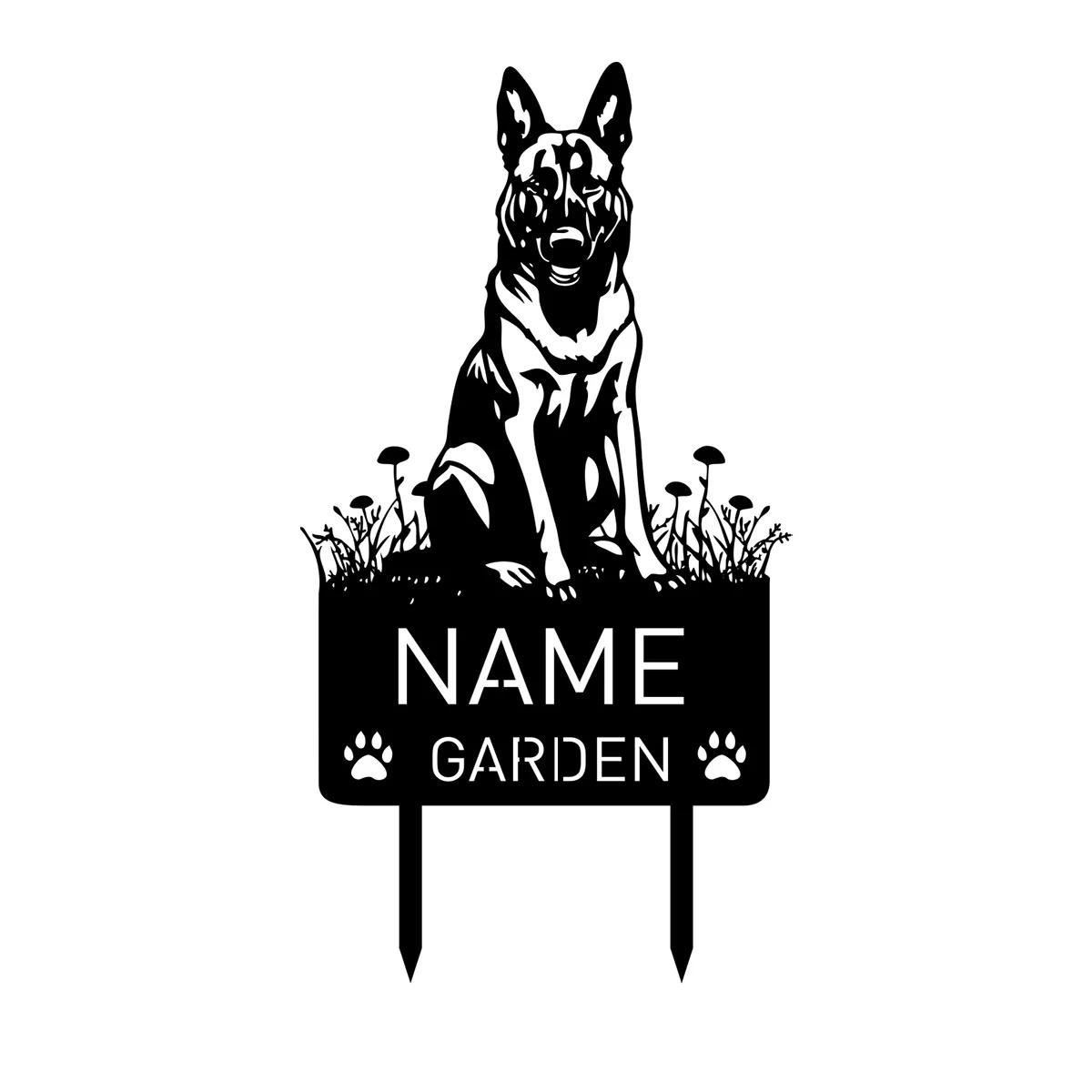 Metal Garden Stake Memorial Dog Loss Remembrance Pet Grave Marker Sign Personalized Name Custom Belgian Malinois Decor
Metal Garden Stake Memorial Dog Loss Remembrance Pet Grave Marker Sign Personalized Name Custom Belgian Malinois Decor